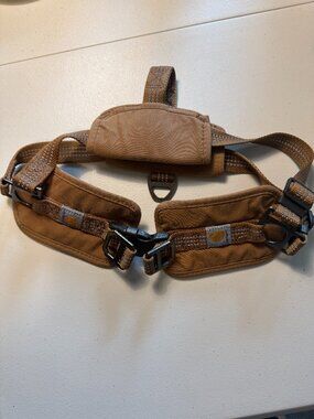 Carhartt Brown Nylon Duck Padded Dog Training Harness Reflective No Pull Vest ML